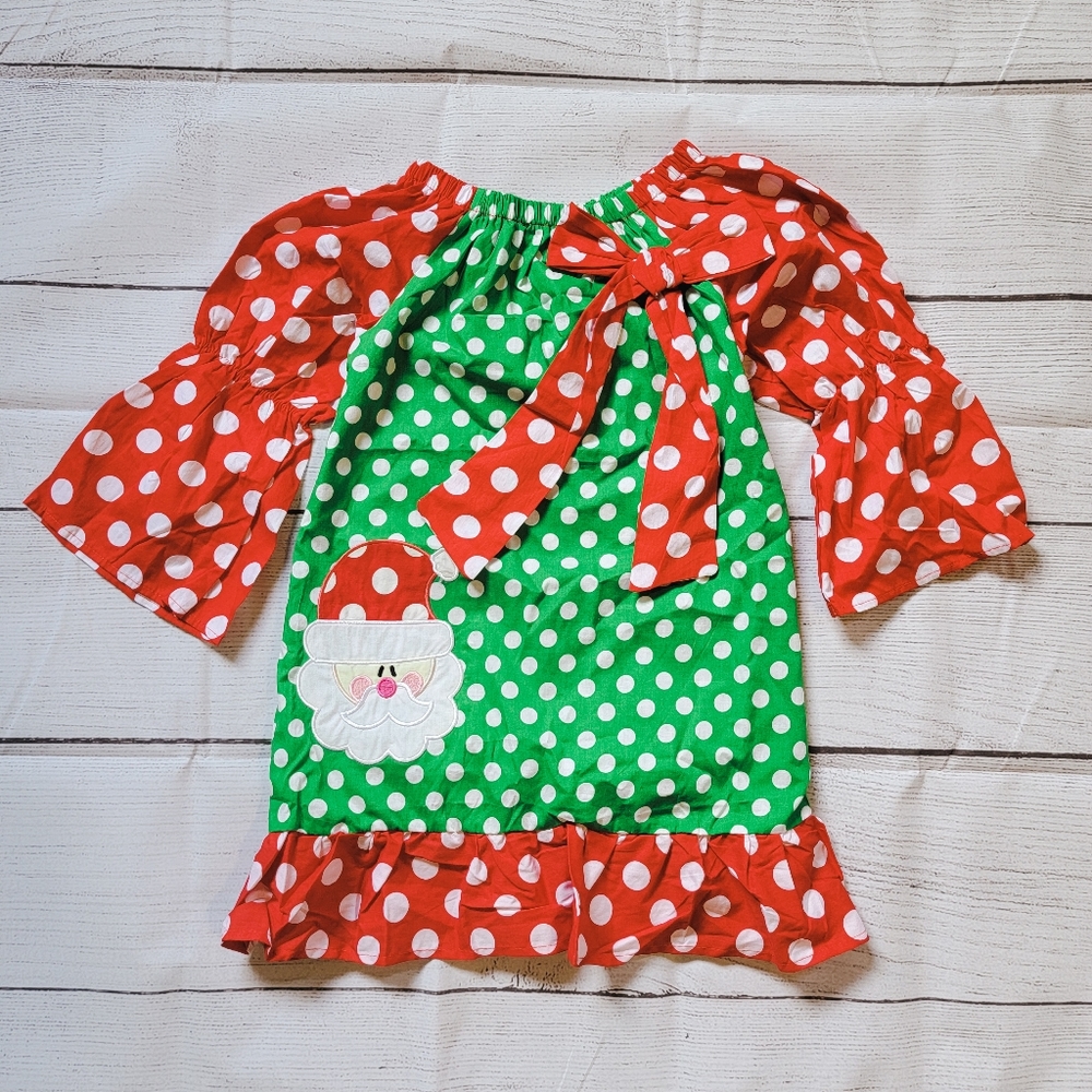 Adorable Boutique Christmas Ruffle Dress